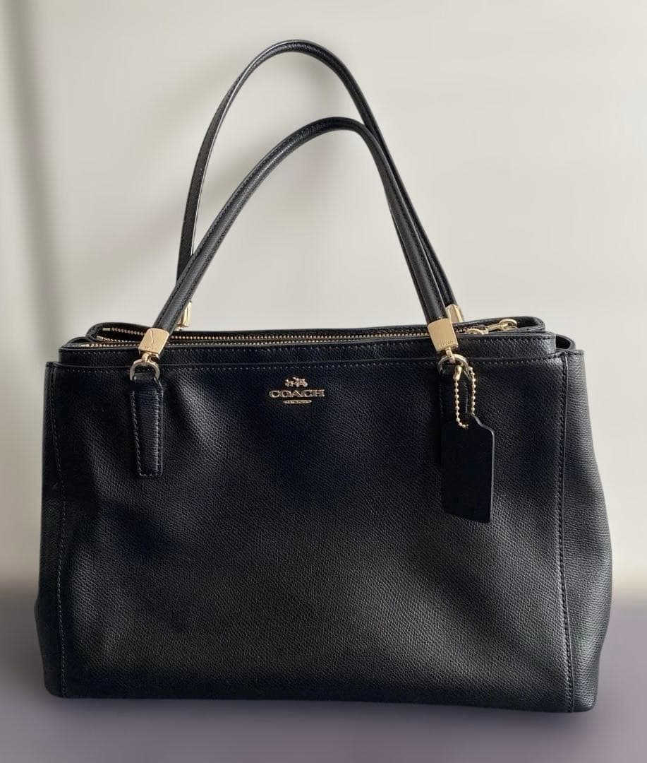 美品　COACH コーチ トートバッグ ブラック ビジネス　お仕事