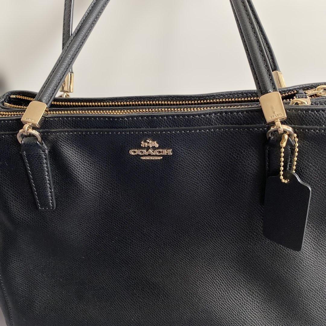 美品　COACH コーチ トートバッグ ブラック ビジネス　お仕事