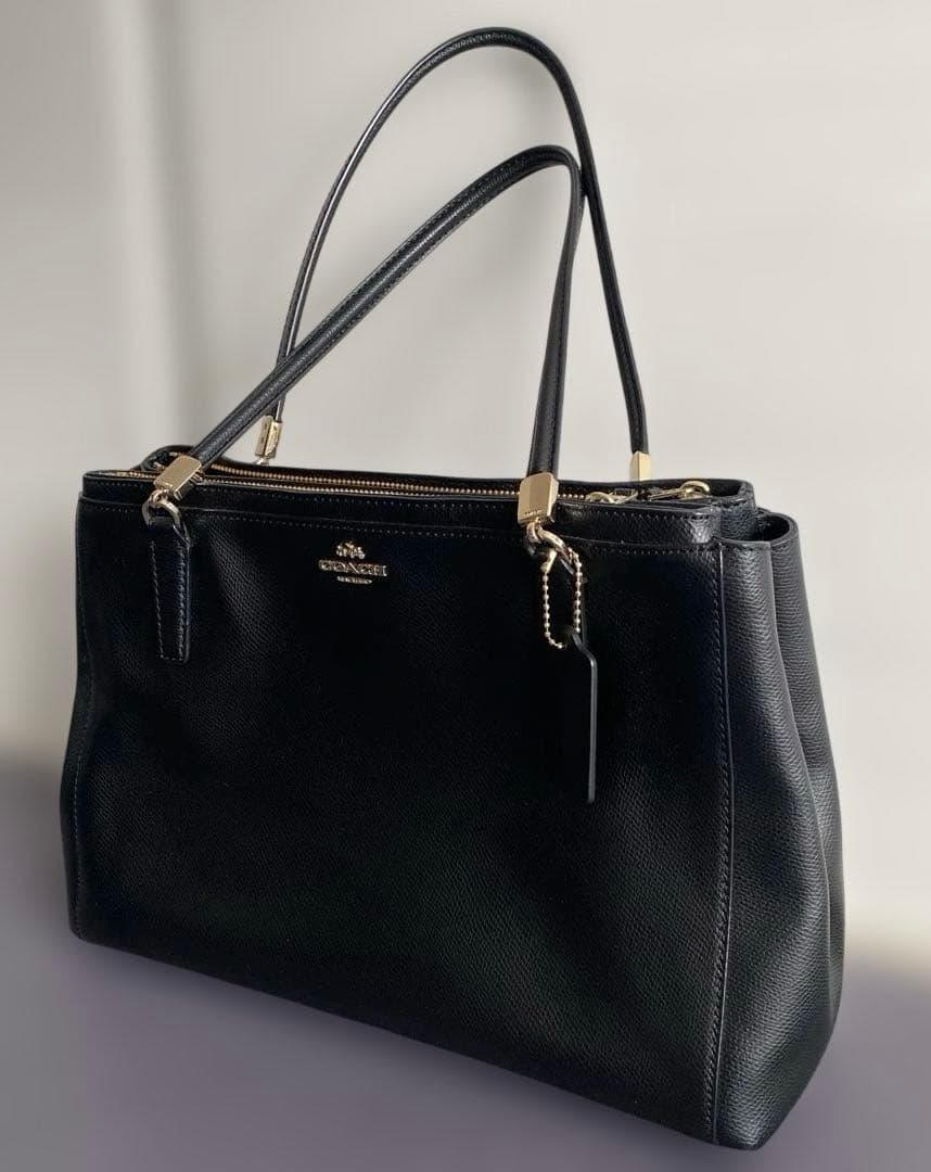 美品　COACH コーチ トートバッグ ブラック ビジネス　お仕事