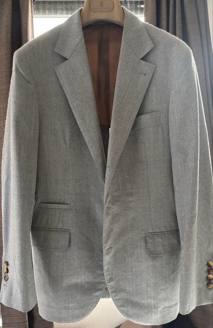 BRUNELLO CUCINELLI フランネルスーツ 46