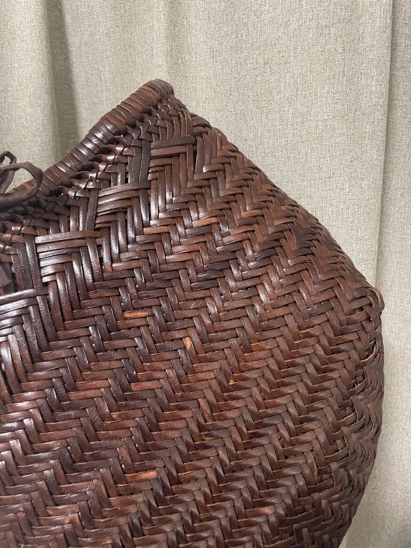 Dragon Diffusion かごバッグ トート 編み込み 牛革 ブラウン