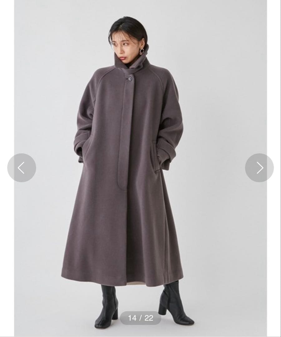 FRAY I.D バルマカンロングコート　モカ