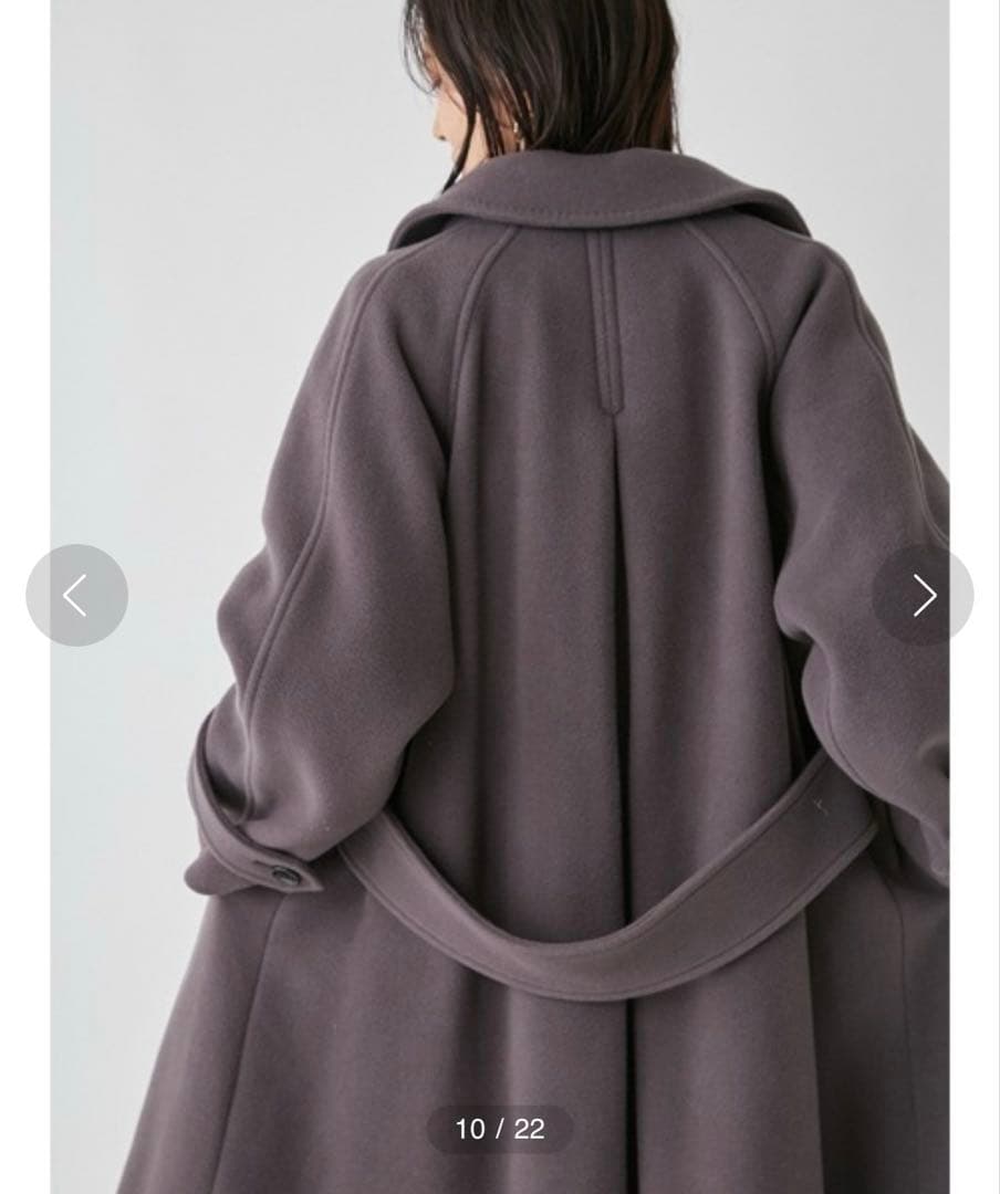 FRAY I.D バルマカンロングコート　モカ