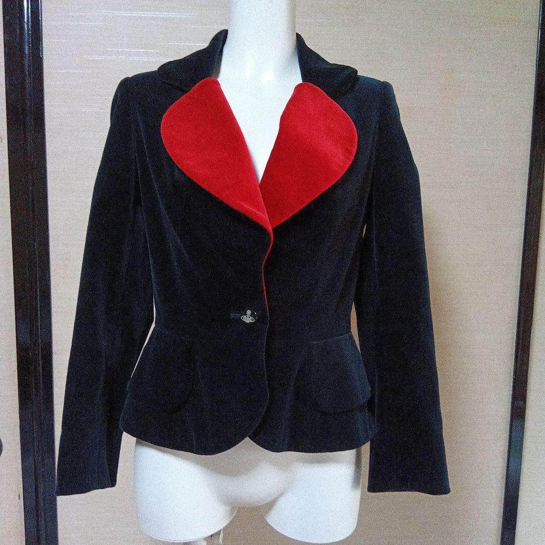 ✨ 希少 ヴィヴィアンウエストウッド ラブジャケット ハート 別珍 ベロア