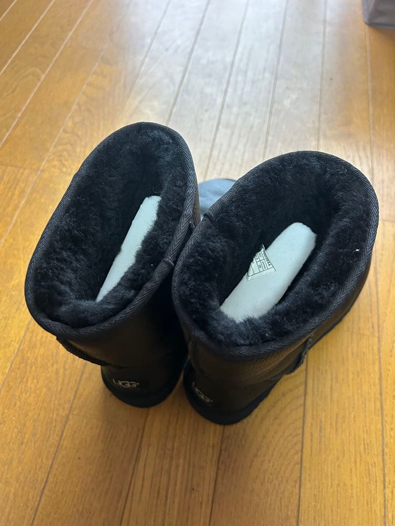 UGG ブラック ムートンブーツ　ブラック/26cm