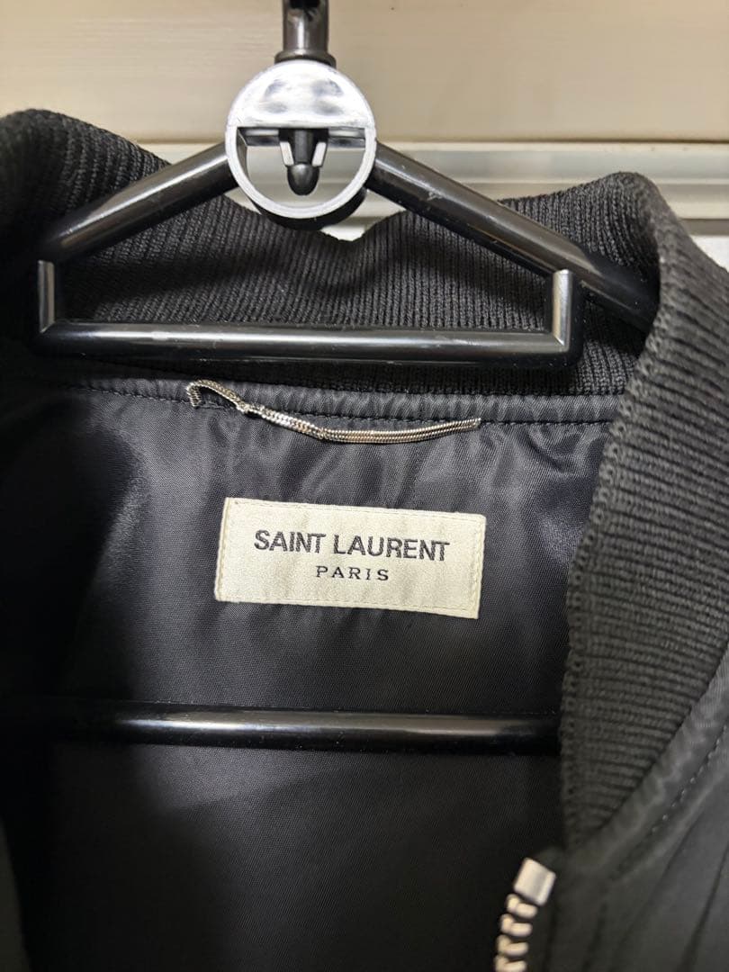 SAINT LAURENT PARIS ブラック MA-1ジャケット