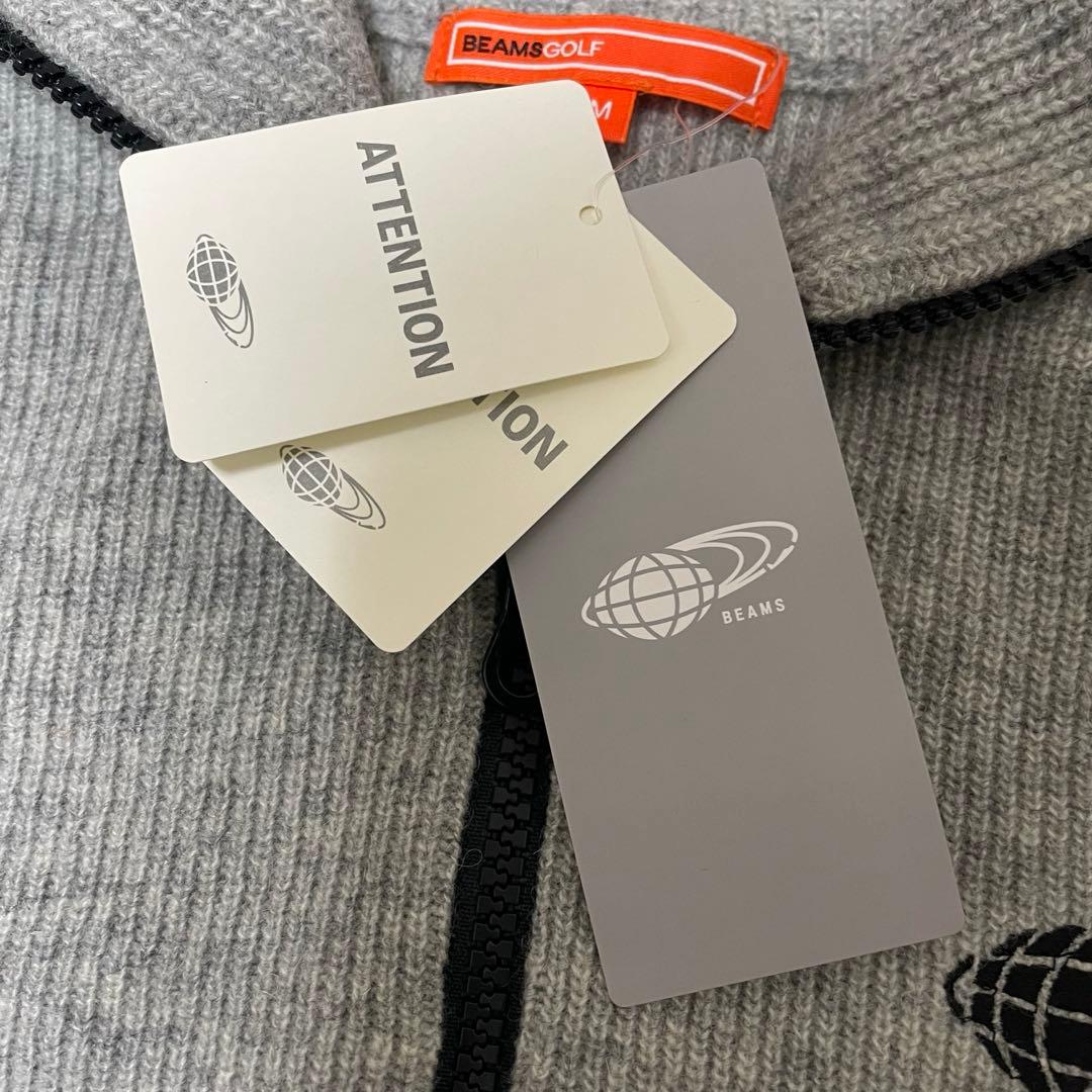 新品未使用【ビームスゴルフBEAMS GOLF】ニットワンピース グレー　M