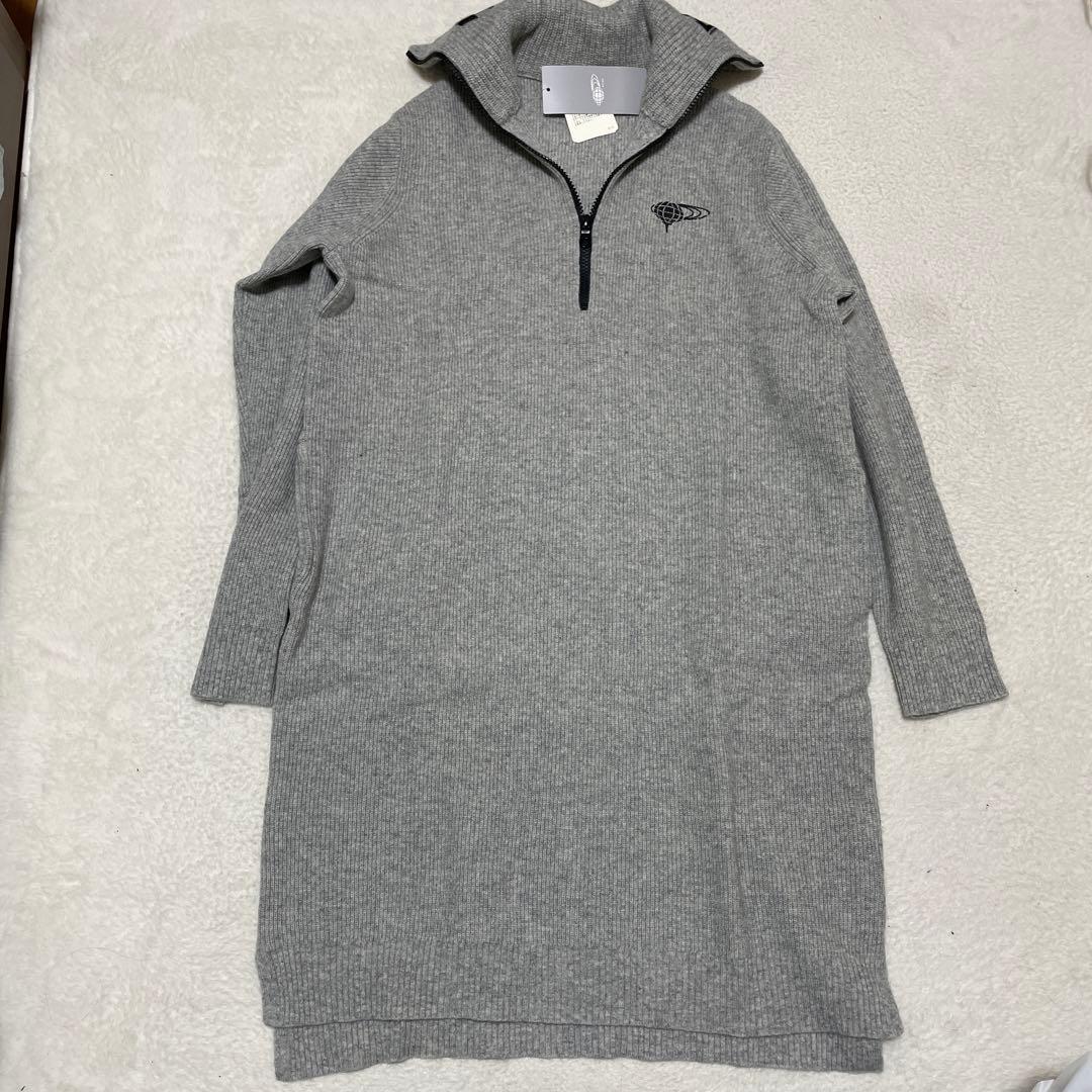 新品未使用【ビームスゴルフBEAMS GOLF】ニットワンピース グレー　M