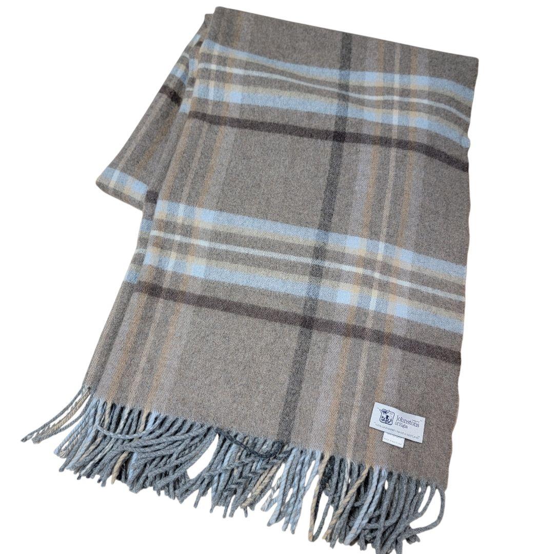 ¥68,200 極美品 ジョンストンズ ドライブリッジ カシミヤ 大判 ストール