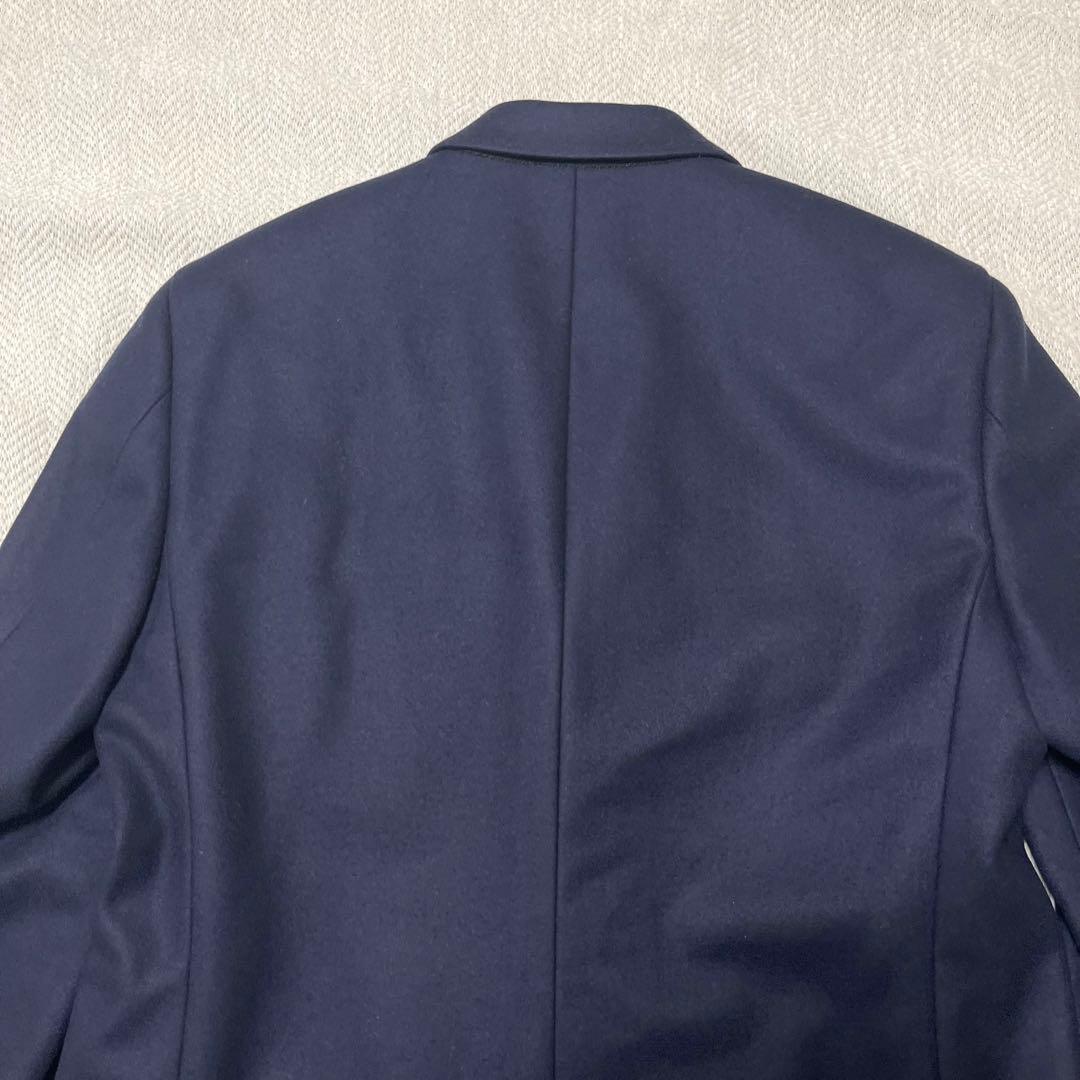 美品 Theory セオリー チェスターコート ウール カシミヤ ネイビー