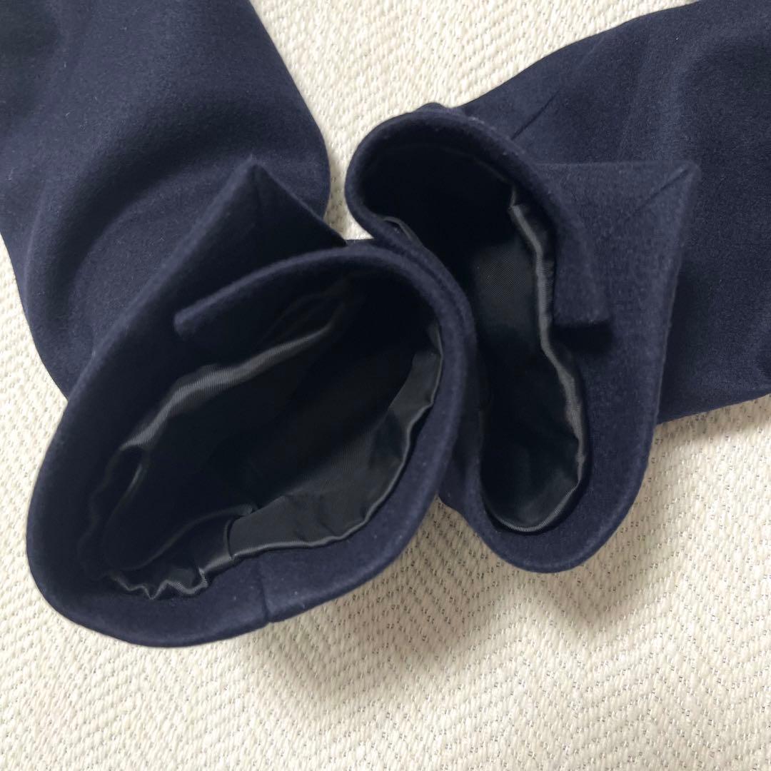 美品 Theory セオリー チェスターコート ウール カシミヤ ネイビー