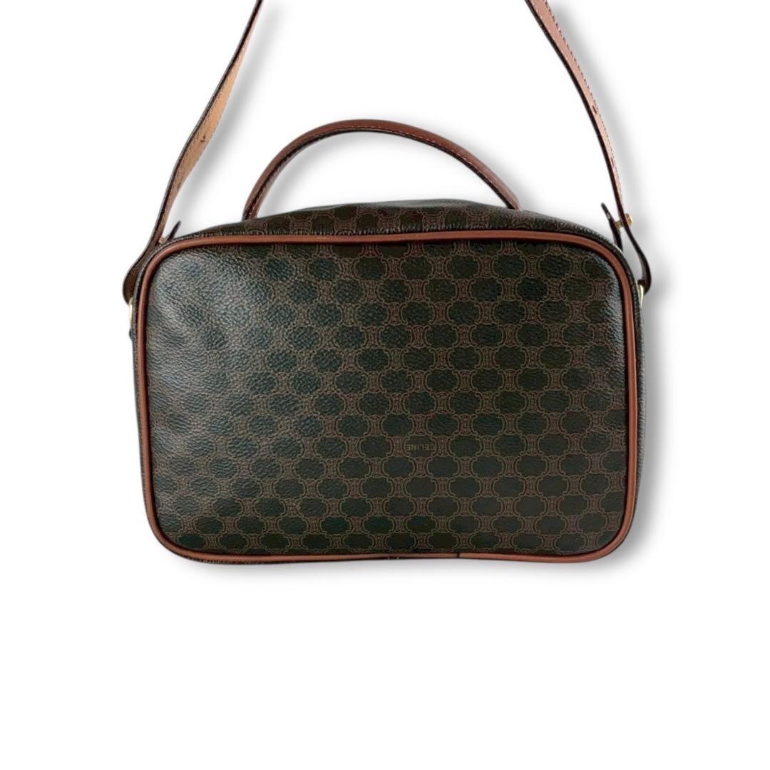 希少★セリーヌ マカダム 2way ショルダーバッグ ハンドバッグ トリオンフ