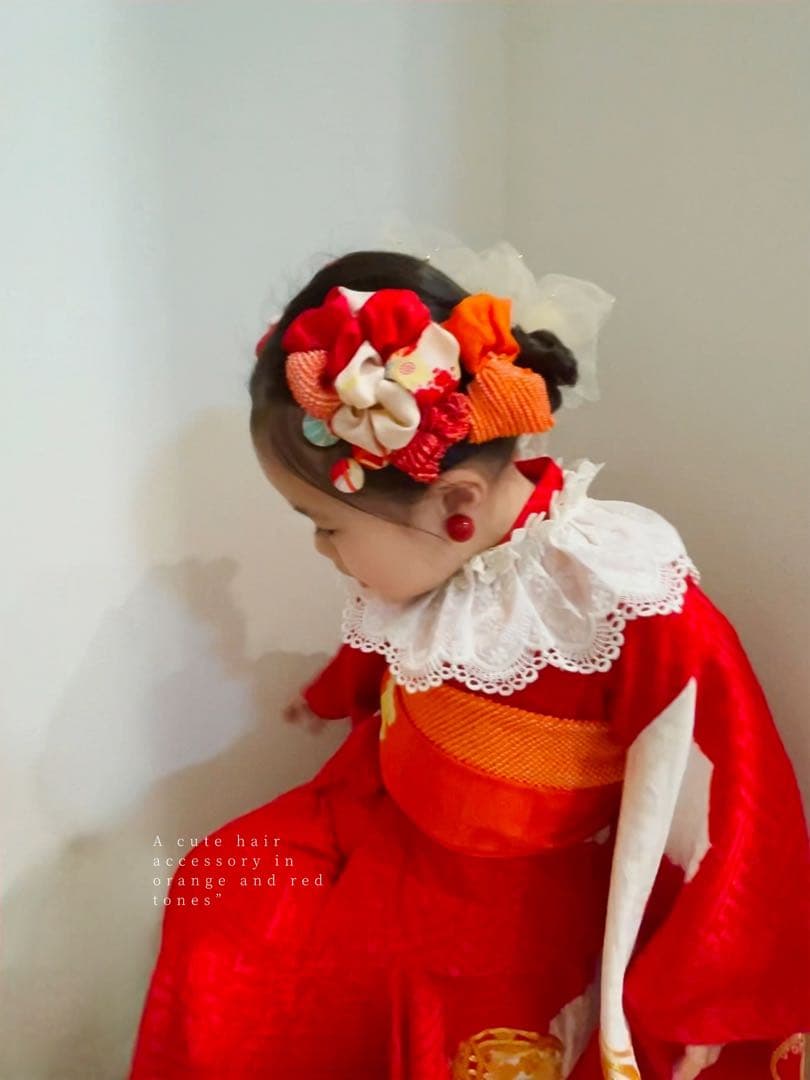 【*i様 七五三　七五三髪飾り　ヘッドドレス　着物髪飾り　リメイク髪飾り　037