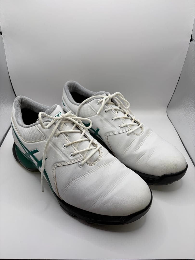 asics ゴルフシューズ ホワイト/グリーン 松山英樹 26.0センチ