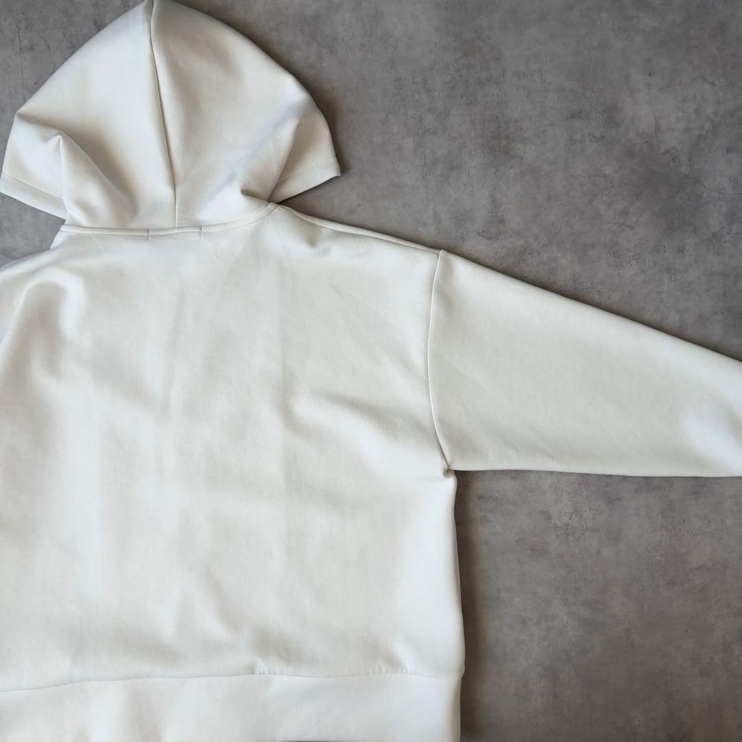 美品✨BEIGE ベイジ ダンボールニット ジップパーカー フーディー 4 L