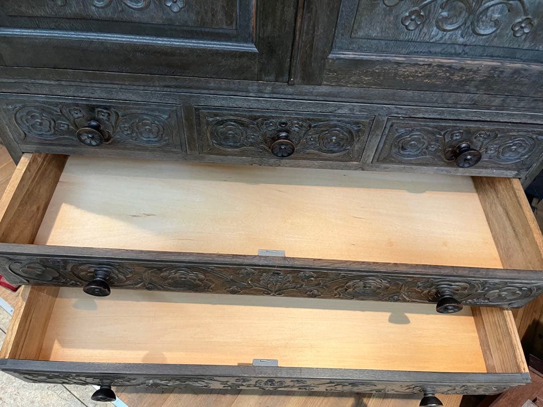 チェスト 着物箪笥 木彫り インテリア 箪笥 昭和レトロ ビンテージ 木製
