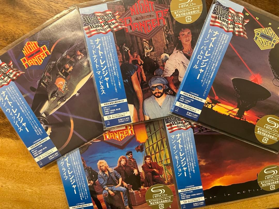 【本日21時まで。極美品】ナイトレンジャー紙ジャケットSHM-CD5枚セット