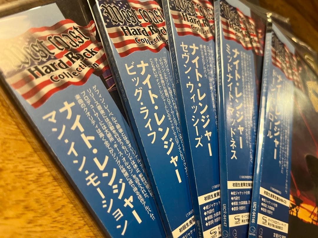 【本日21時まで。極美品】ナイトレンジャー紙ジャケットSHM-CD5枚セット