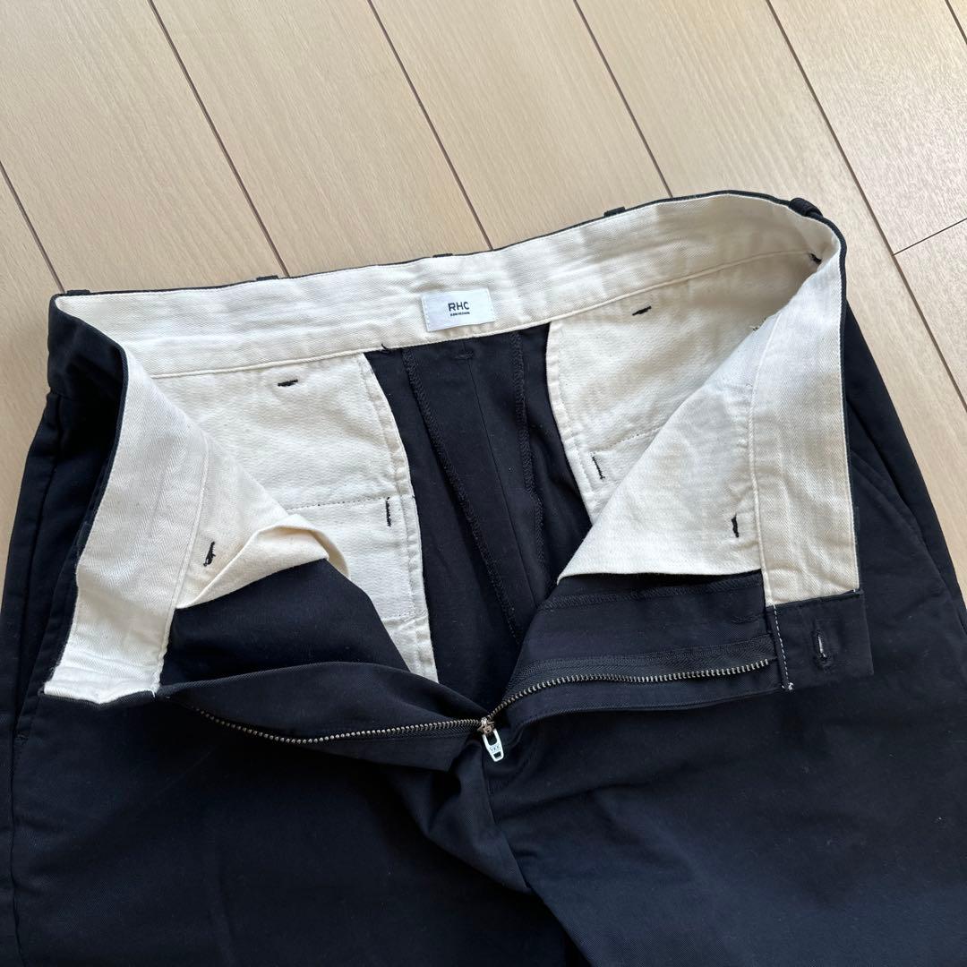 RHC 黒 チノパン 後ろポケット付き