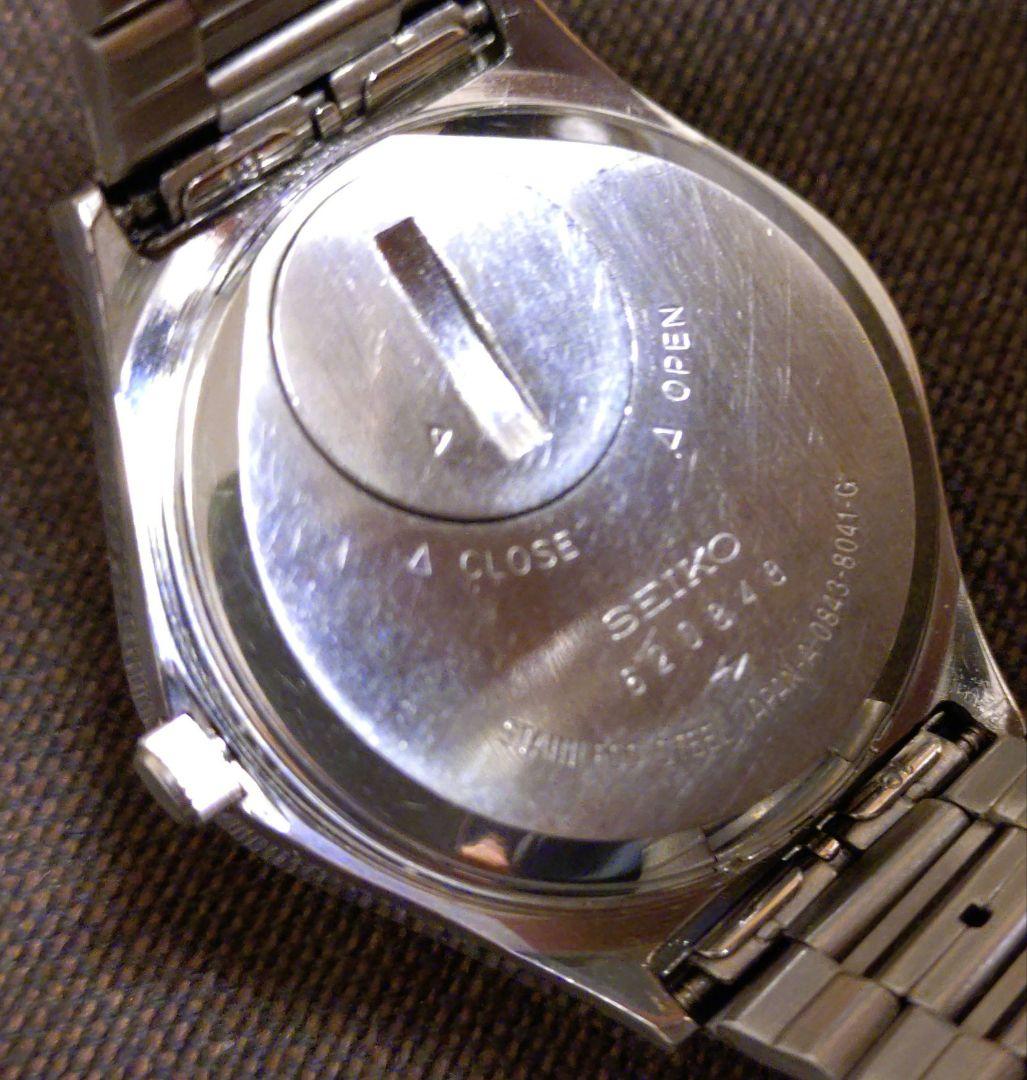 ア38/SEIKO クォーツ メンズ腕時計 ホワイトダイヤル