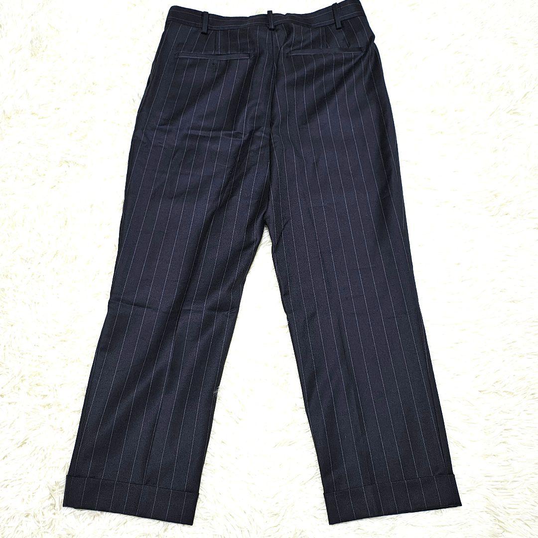 ゼニア WACKOMARIA PLEATED TROUSERS ネイビー