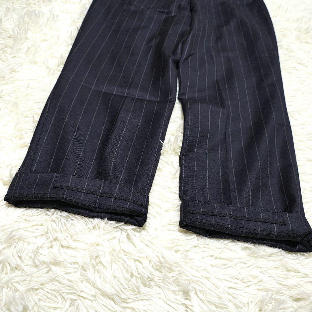 ゼニア WACKOMARIA PLEATED TROUSERS ネイビー