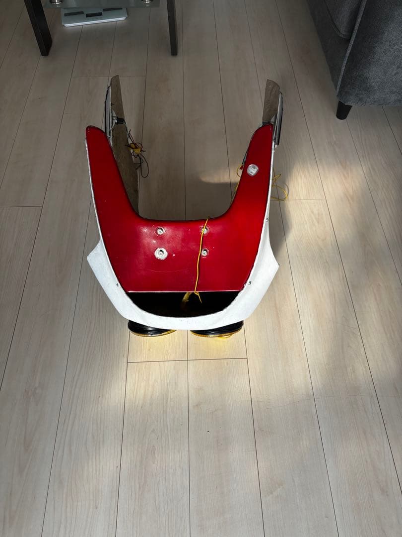 バイクカウル イエローライト付き デュアルカウル、ロケットカウル