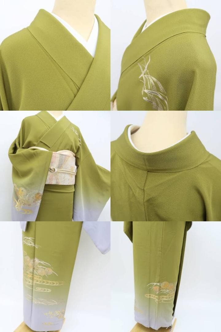 美品 金彩友禅 和田光正落款 光正高蒔絵“品よく輝く特別な私”訪問着 A-51