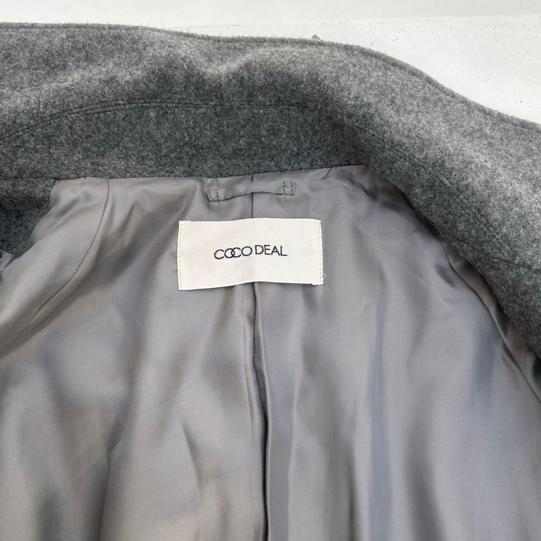 【即日発送】COCO DEAL ウールトレンチコート　グレー　Ｍサイズ