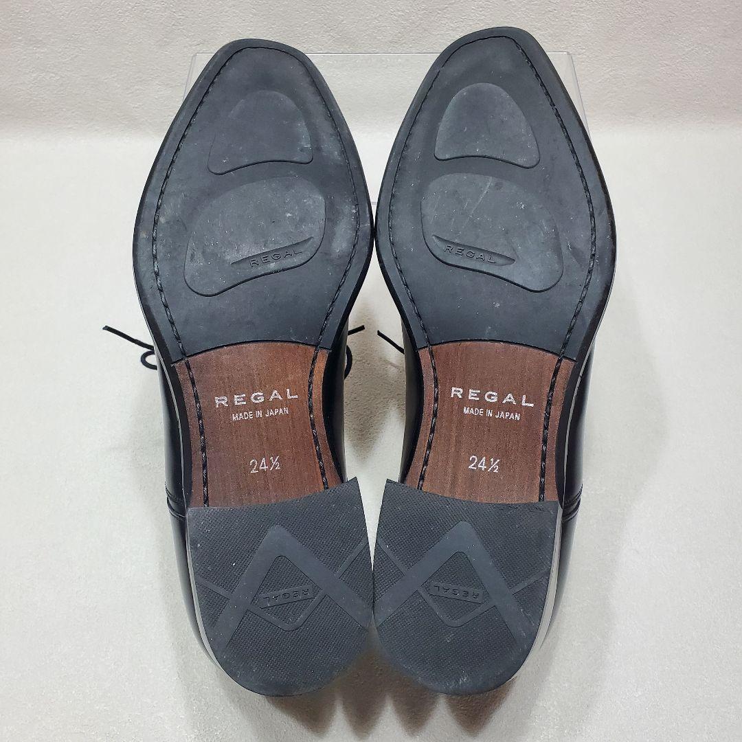 【美品】REGAL リーガル ストレートチップ 725R 黒 革靴