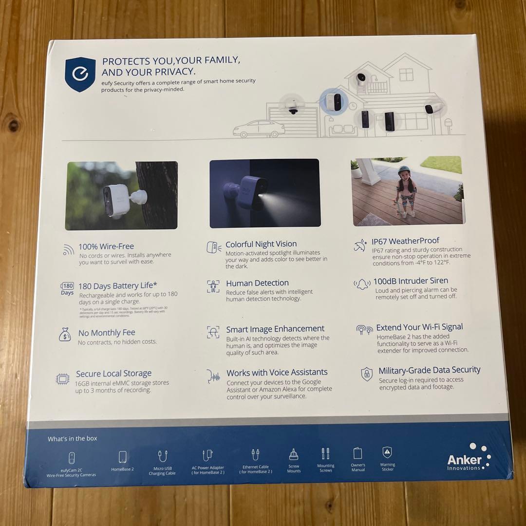 防犯カメラ ANKER Eufy Security eufyCam 2C 1-Cam Kit