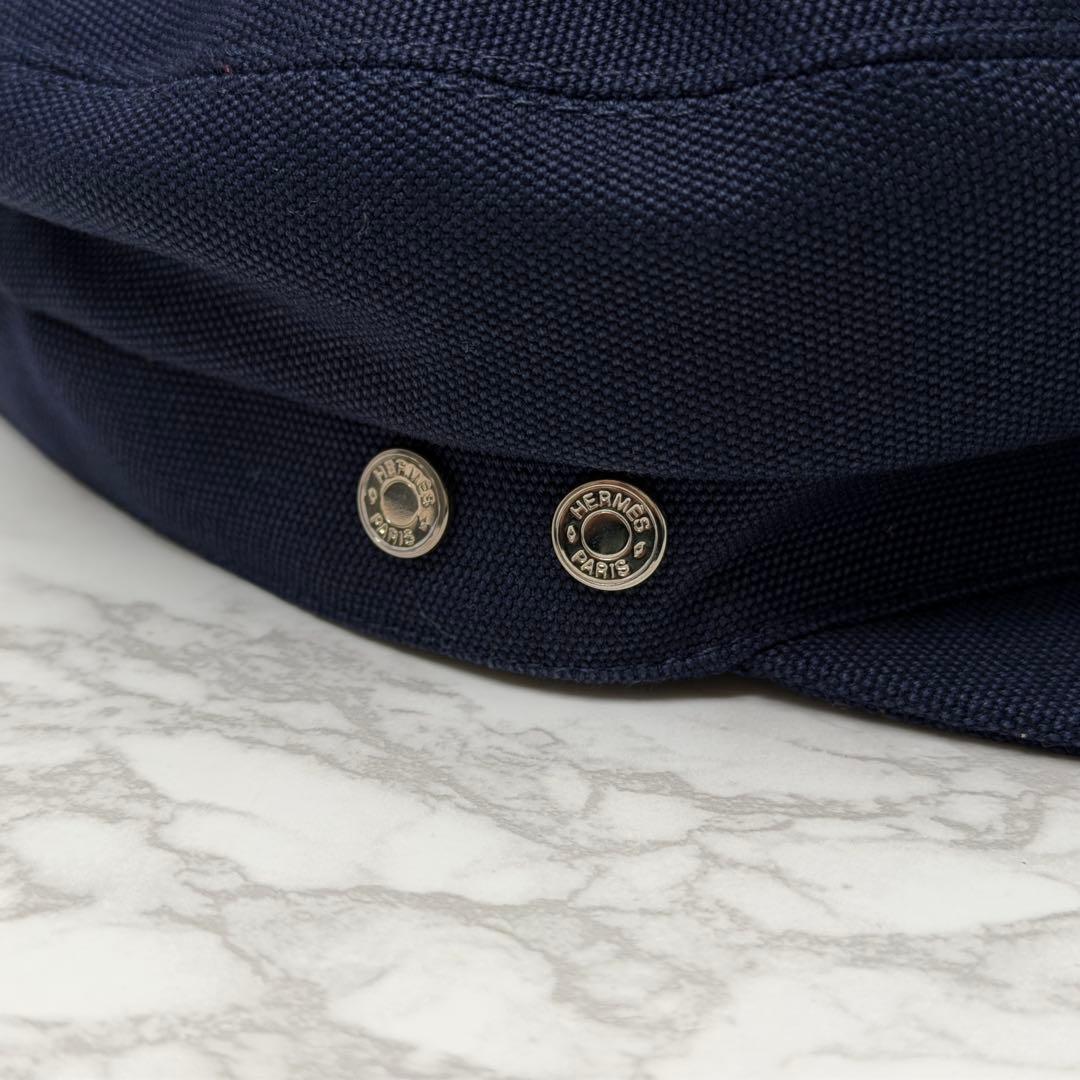 エルメス セリエ キャスケット 帽子 ネイビー HERMES