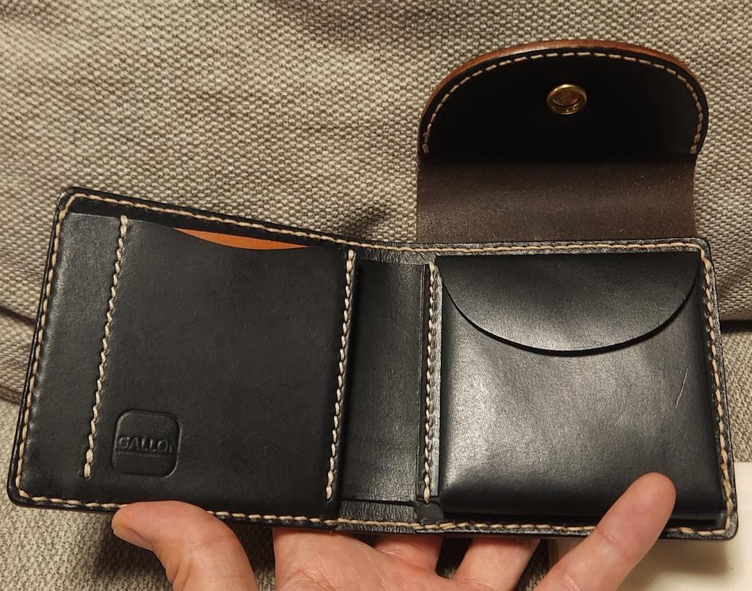 GALLON　ガロン　フラップショート 二つ折り財布　オーダーメイド 本革