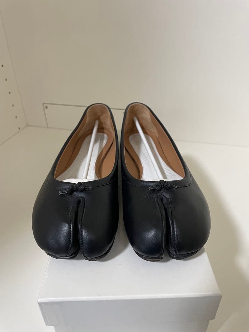 メゾンマルジェラ　ナッパレザー　タビパンプス　バレエシューズ　36 付属品完備