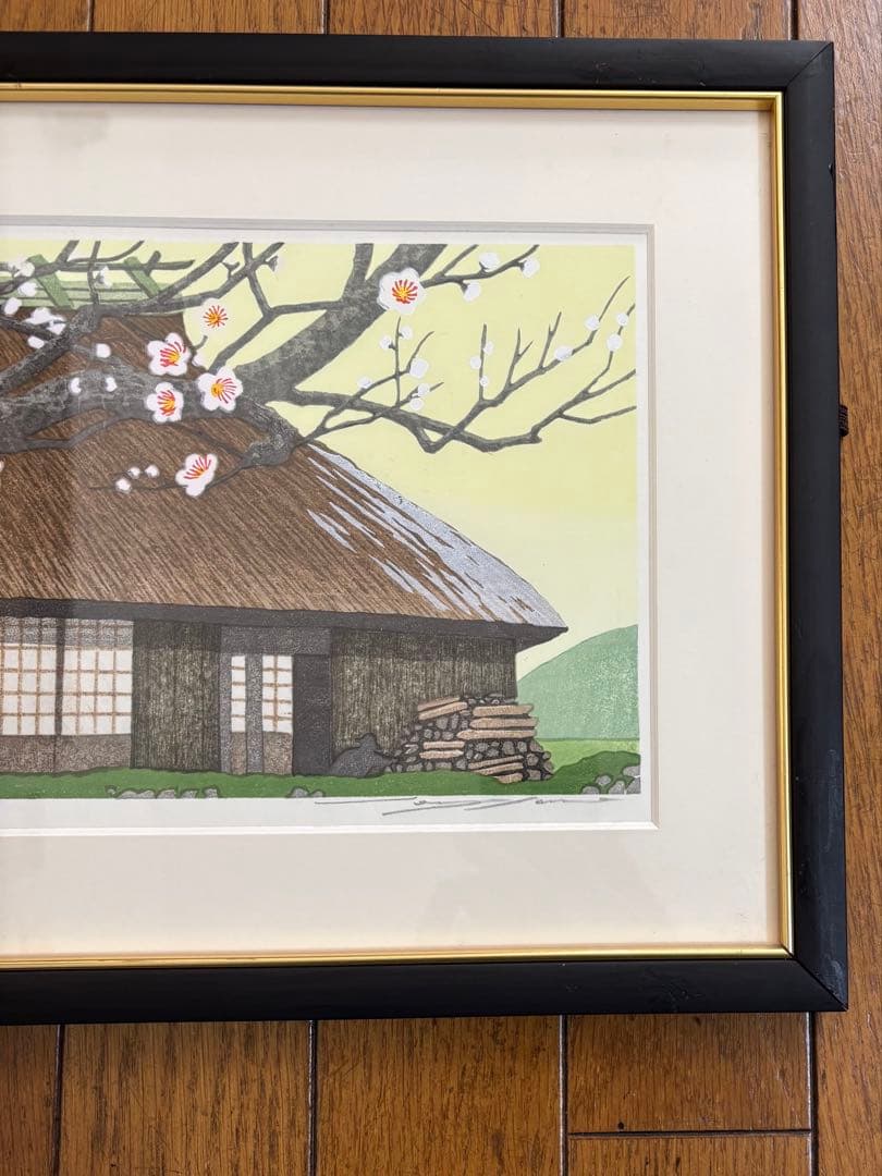 佐野せいじ　木版画　心の故郷十二ヶ月の内　5点セット