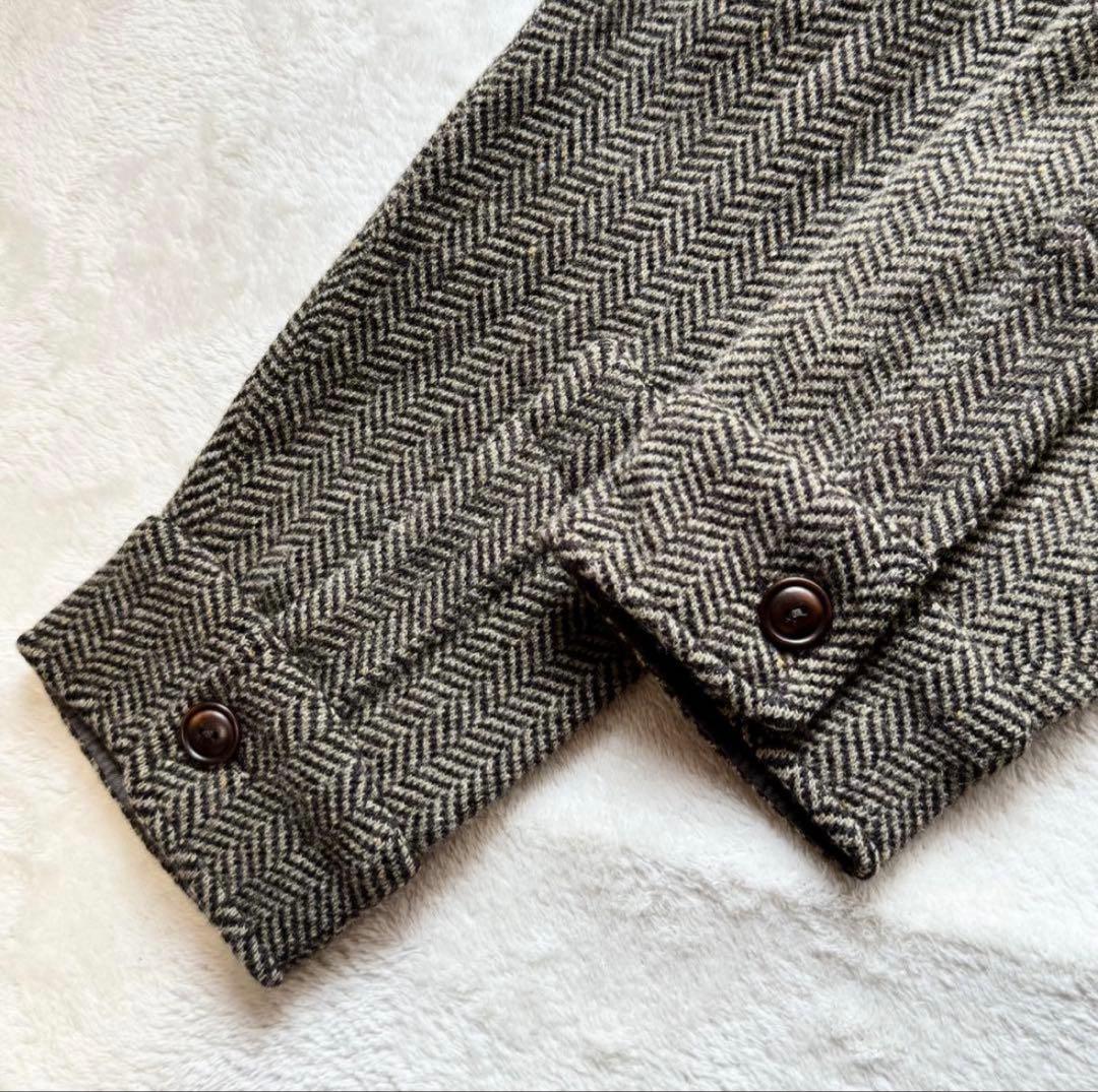 希少◎ダブルアールエル RRL カシミヤ ツイード ヘリンボーン カバーオール