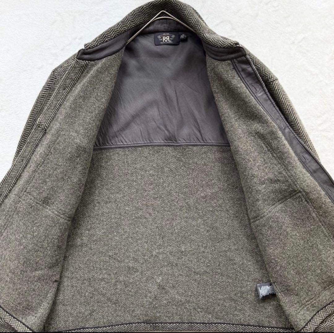 希少◎ダブルアールエル RRL カシミヤ ツイード ヘリンボーン カバーオール