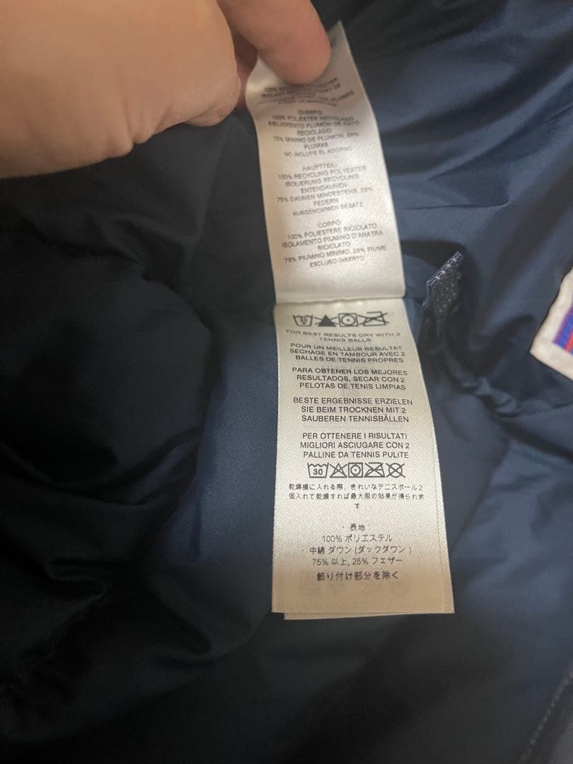 【美品】Patagonia M ハイロフトダウンセーター　フーディー　ネイビー