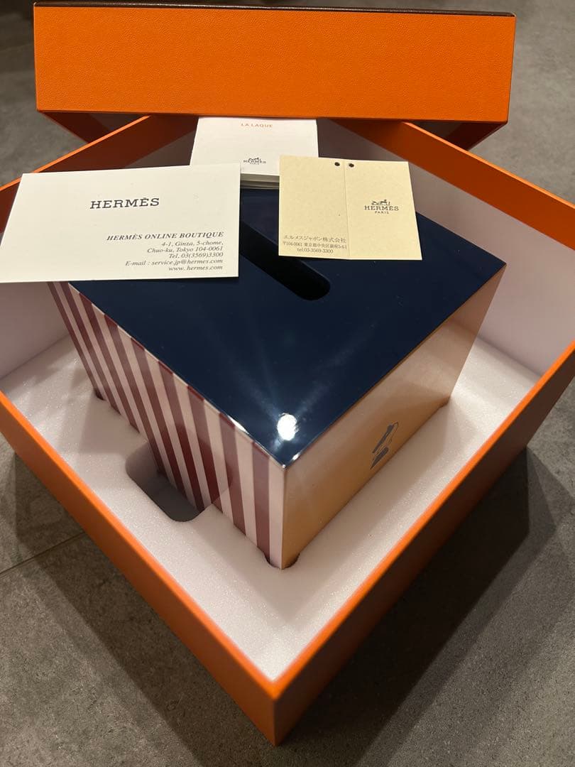【HERMES】エルメス エポぺ ティッシュ ボックス ケース　新品