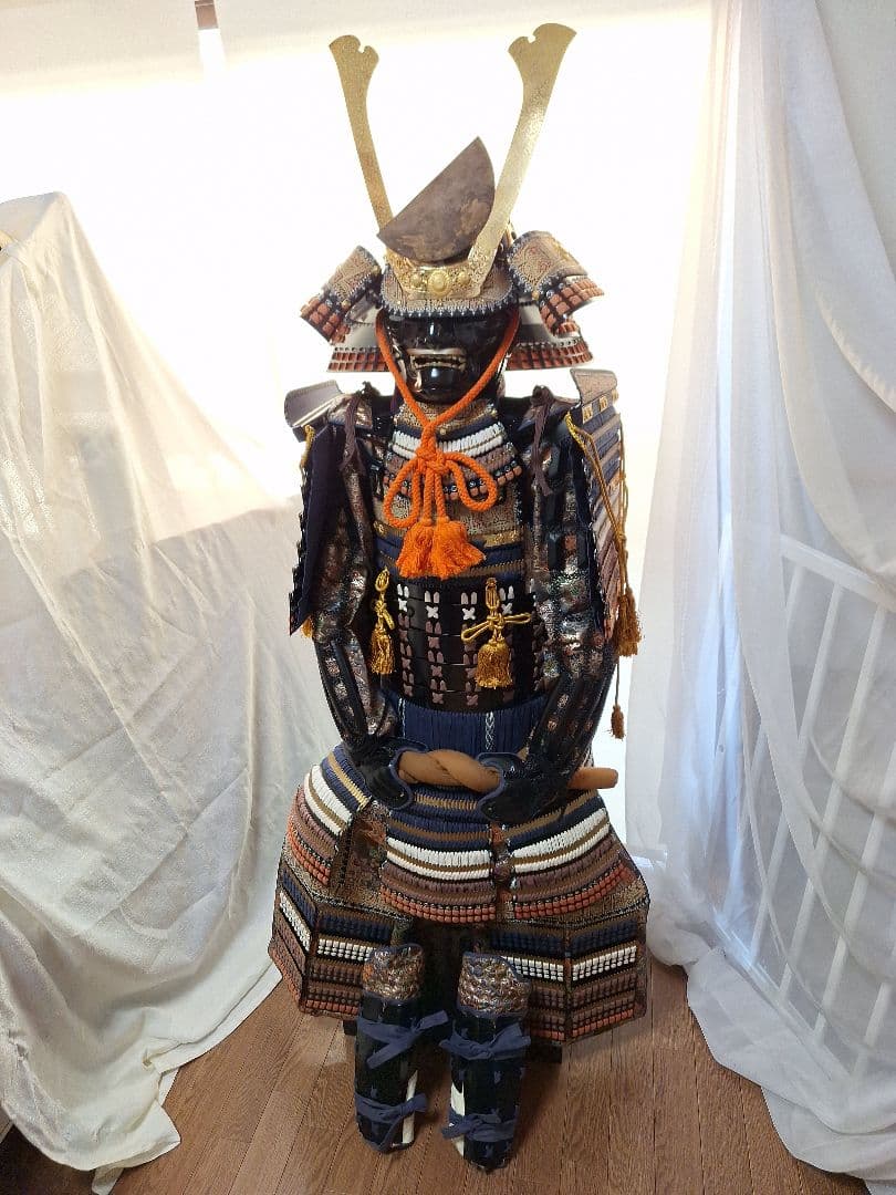 等身大甲冑、鎧兜、着用鎧兜