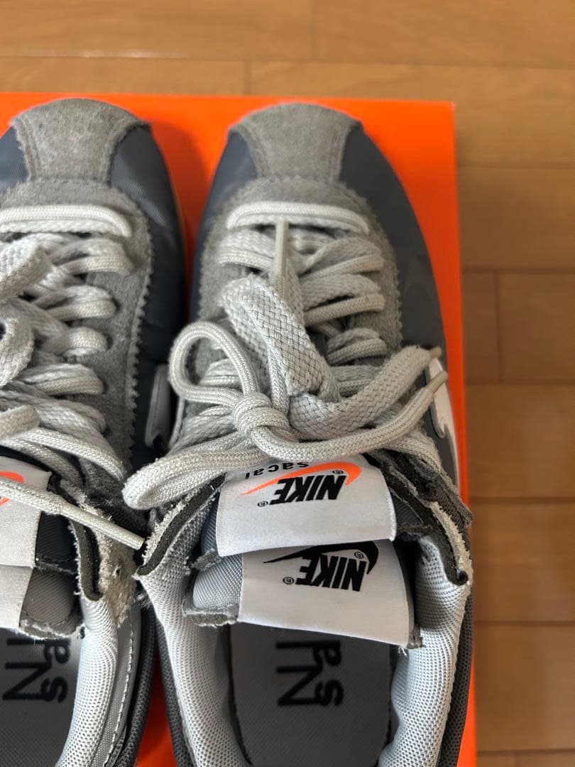 NIKE sacai CORTEZ SP 24cm アイアングレー