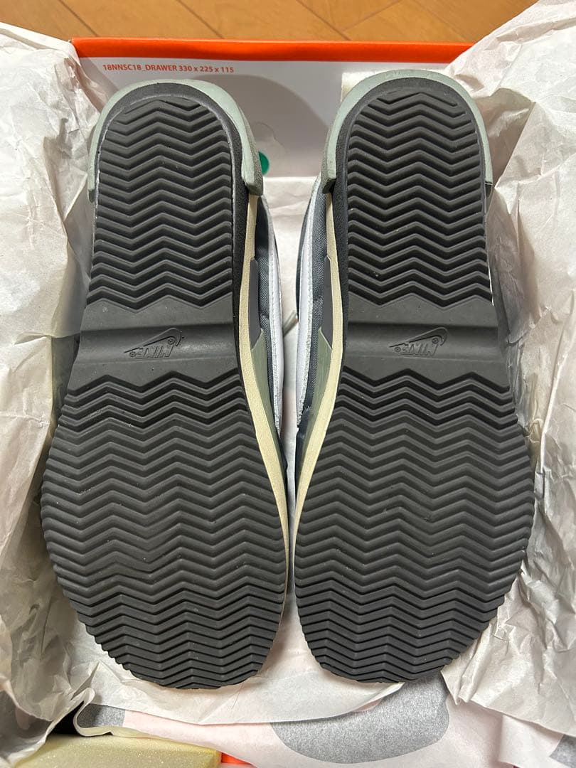 NIKE sacai CORTEZ SP 24cm アイアングレー