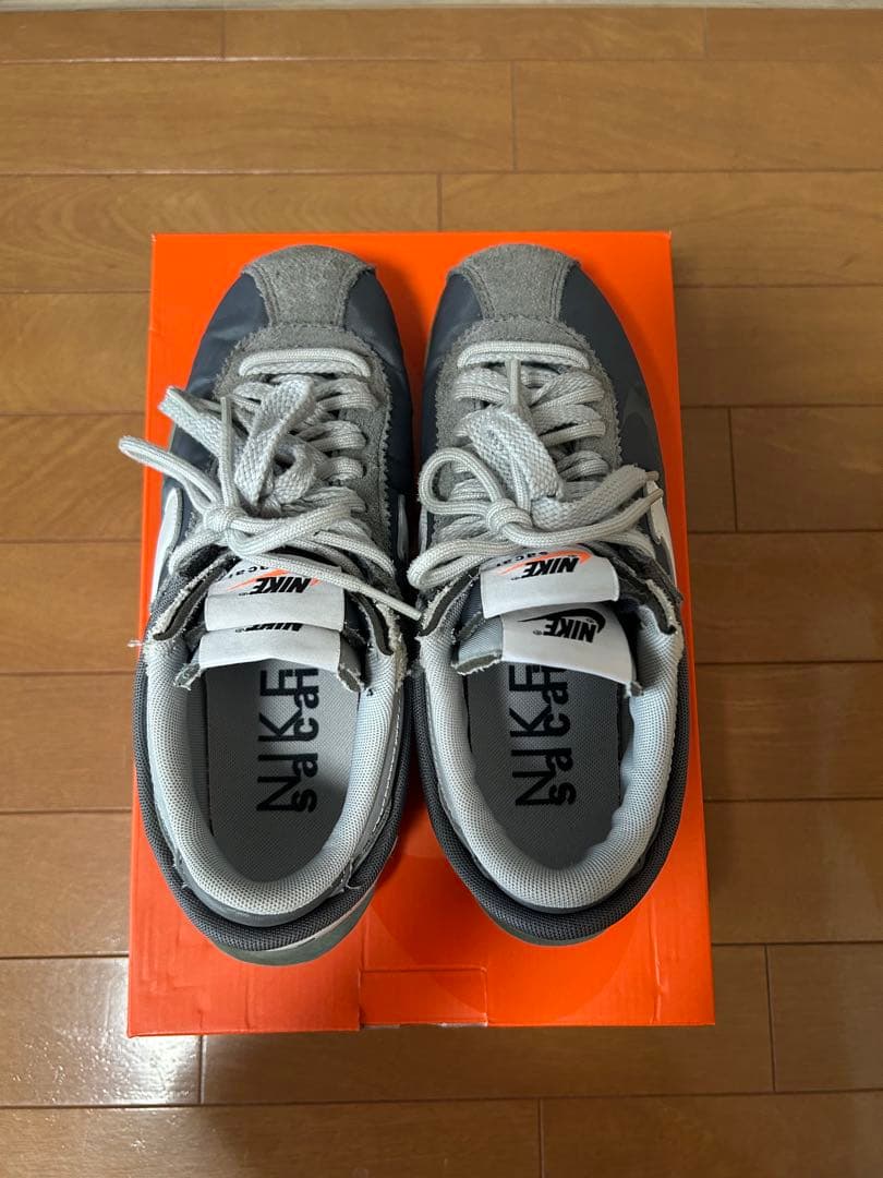 NIKE sacai CORTEZ SP 24cm アイアングレー