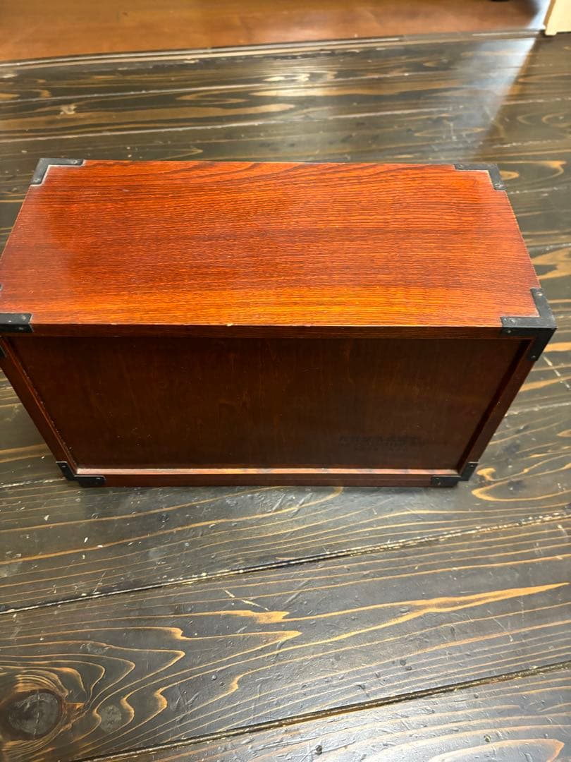 和風レトロ　木製　卓上　小物入れ