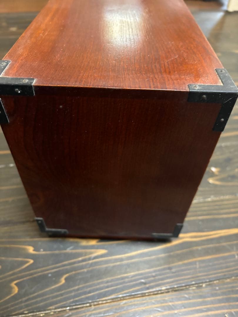 和風レトロ　木製　卓上　小物入れ