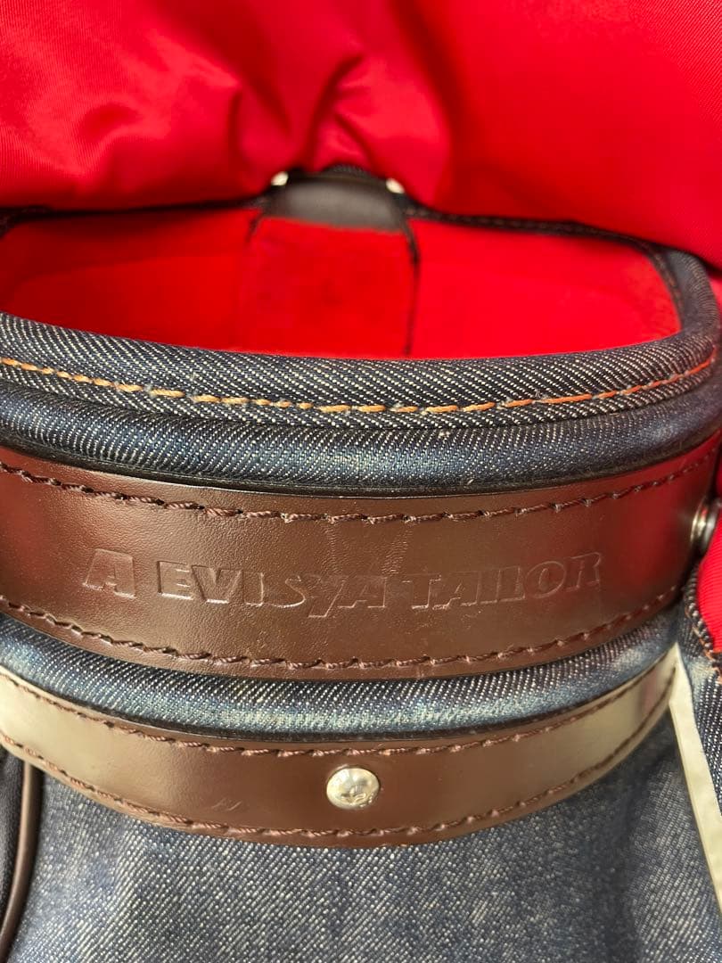 希少 EVISU　エヴィス ゴルフ　キャディバッグ　山根氏サイン入り