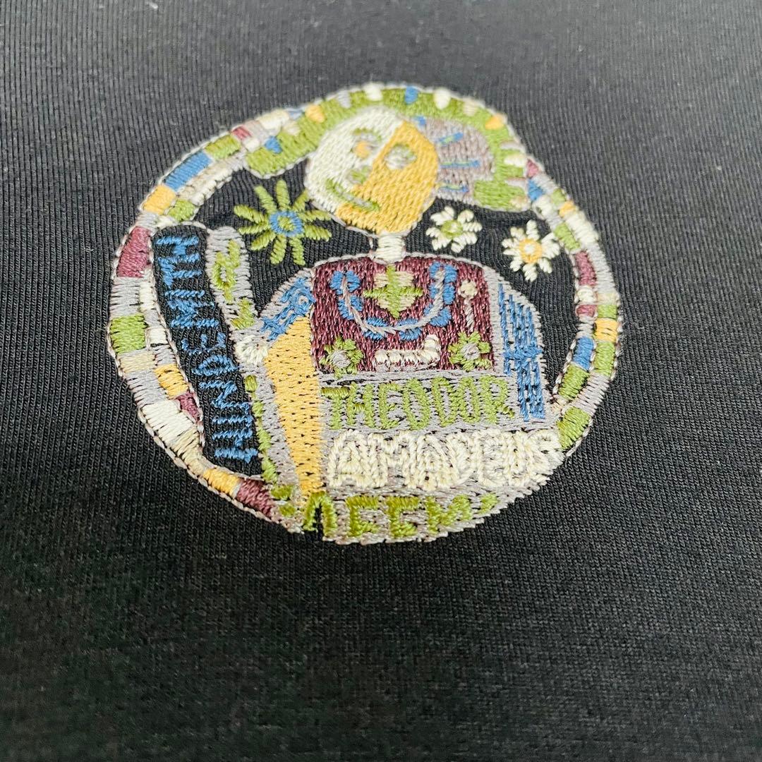 希少✨レア✨トクコプルミエヴォル　チュニック　総柄　刺繍　ストレッチ性　黒