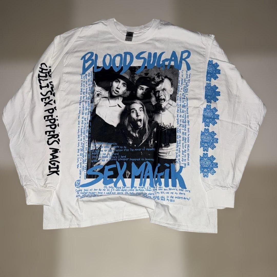 ま*お様 ブルースウェバー風　レッドホットチリペッパーズ　ロングスリーブTシャツ