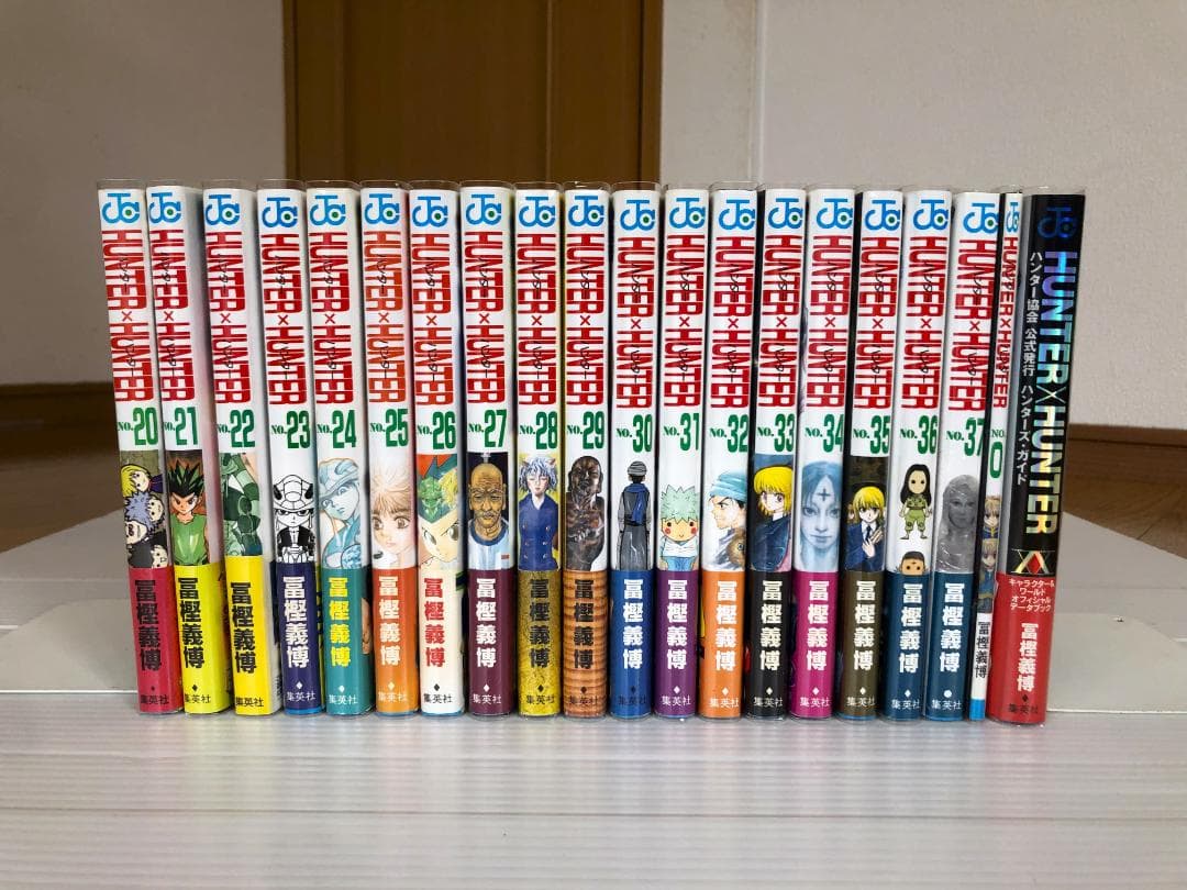 美品　ハンターハンター 　全巻　 初版　 帯 　冊子　ハガキ　ガイドブック