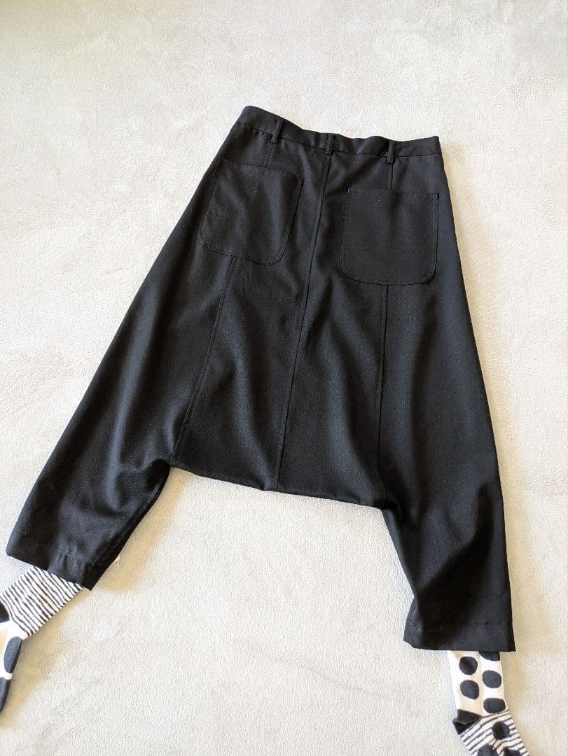 美品COMME des GARCONS コムデデギャルソン黒サルエルパンツ